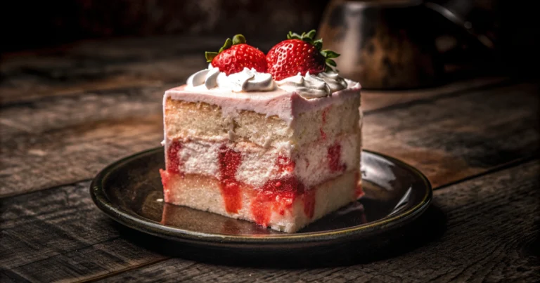 strawberry poke cake